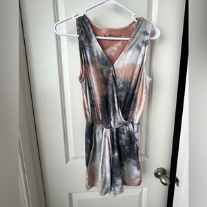 Wallflower Tie-Dye Sleeveless Romper